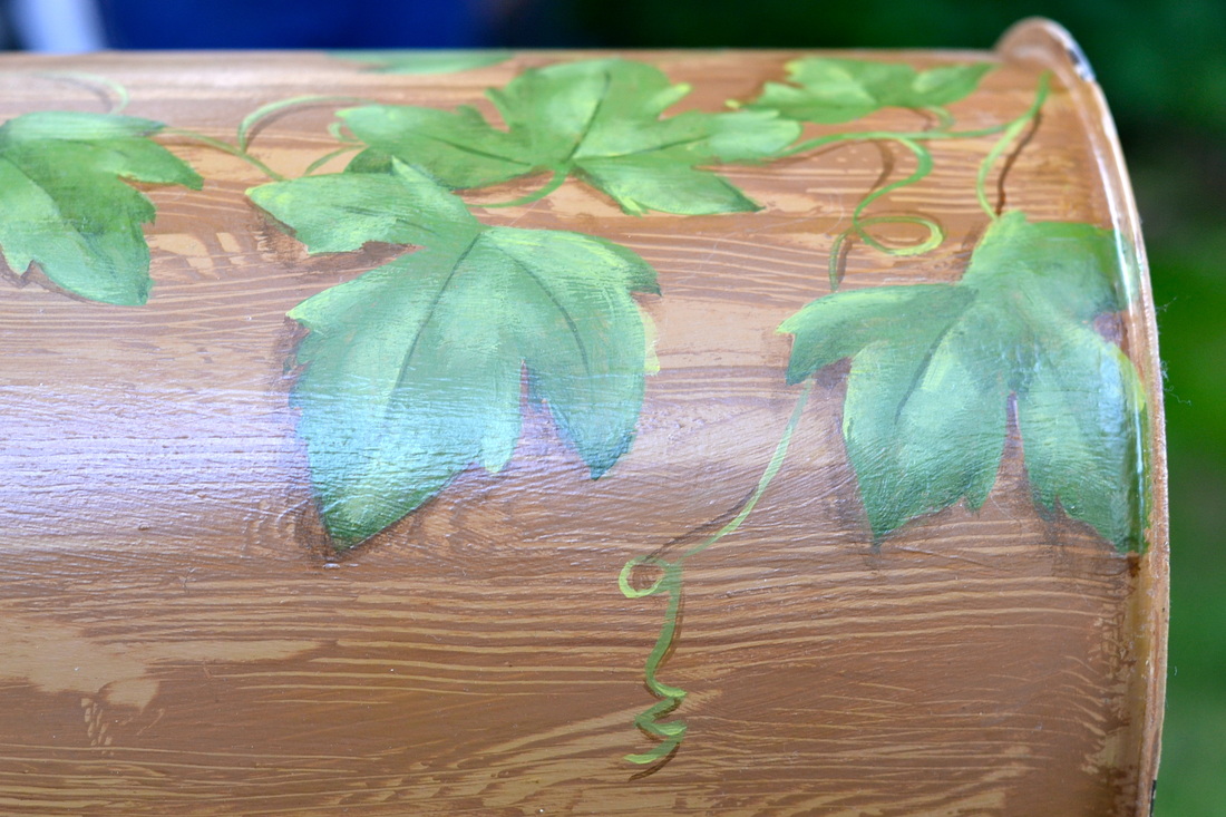 ivy leaves painted garden mailbox imagine art